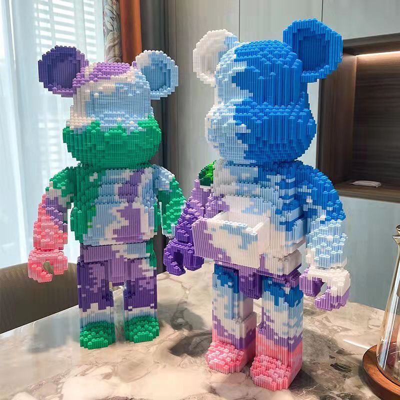 Mô Hình Lắp Ráp Lego gấu Bearbrick size 55cm (kèm búa)