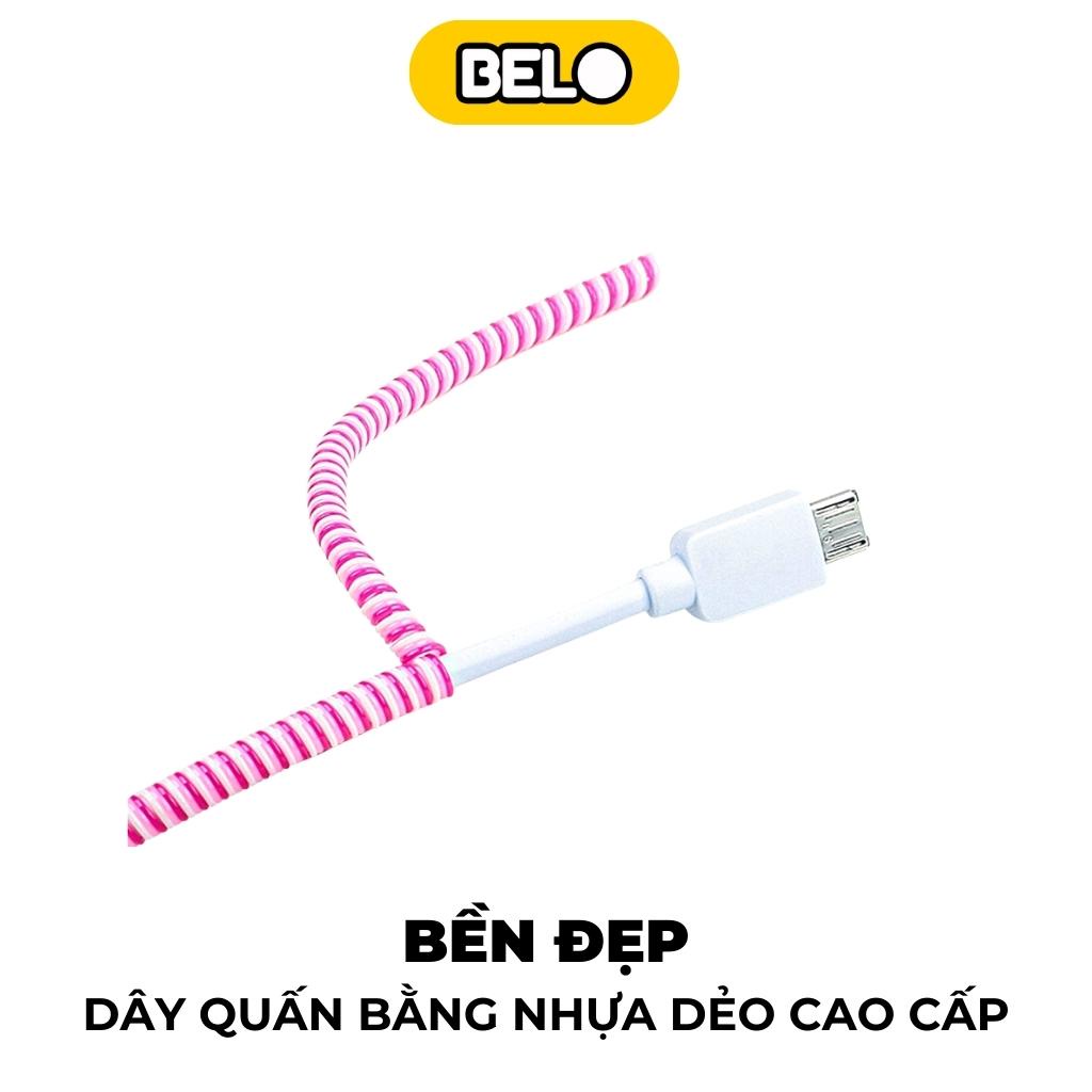 Dây quấn bảo vệ cáp sạc , tai nghe 10 màu chống đứt gãy vỏ ốp i12 pro - Belo