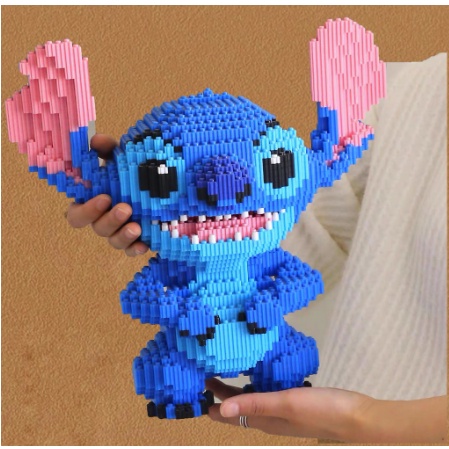 Xếp hình le go STITCH size to 33cm đồ chơi xếp hình nano 3d cho bé chuẩn mẫu