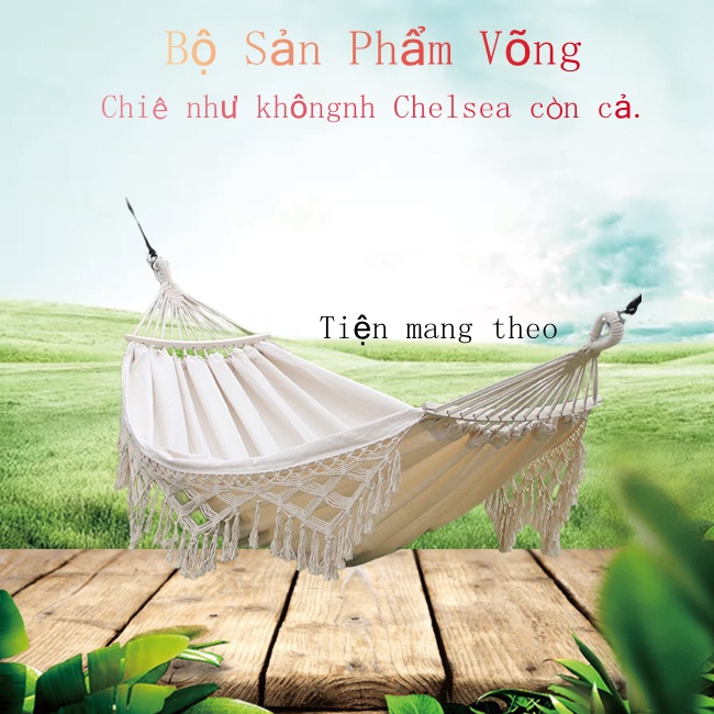 Võng Treo Thoáng Khí Phong Cách Bohemian Kích Thước 300X150Cm