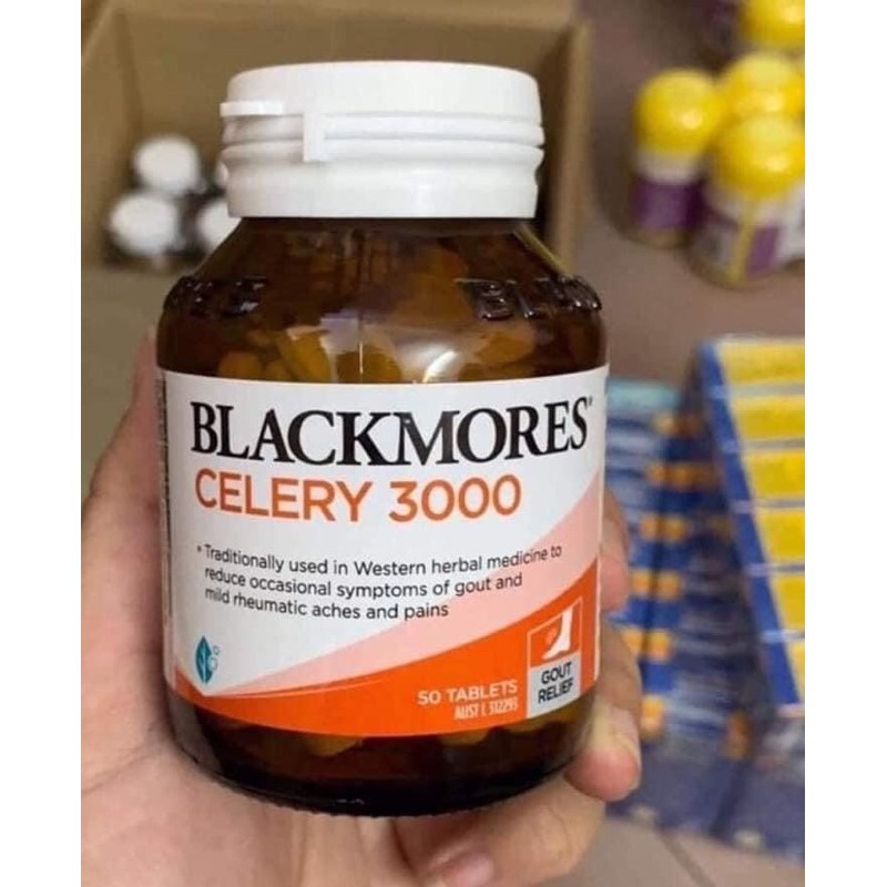 Viên Uống Cần Tây Blackmores Hỗ Trợ Ngăn Ngừa Gout Celery 3000mg 50 Viên