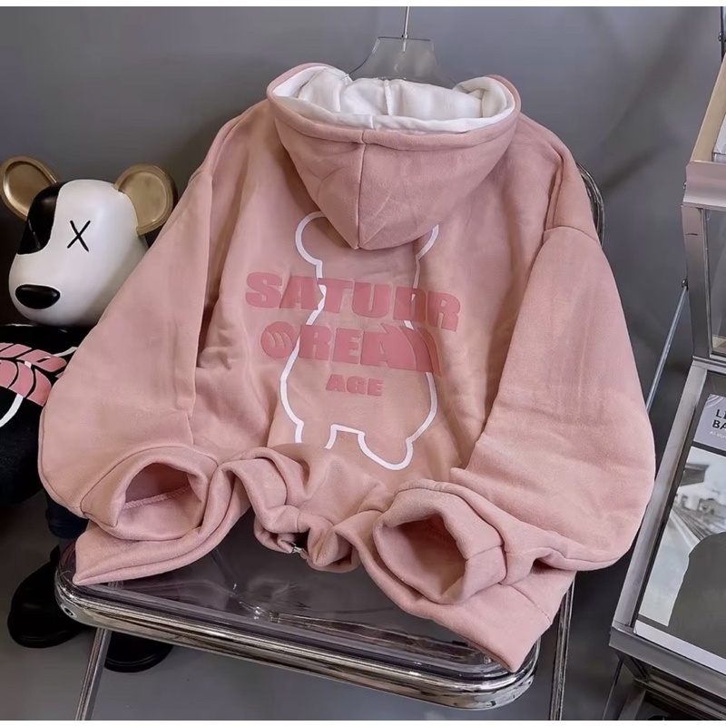 ÁO KHOÁC HOODIE ZIP FORM RỘNG ULZZANG HỌC SINH