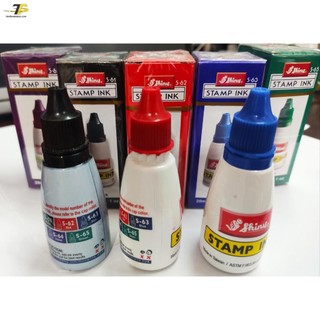 Mực đóng dấu Shiny S61(đen) - S62 (đỏ) - S63(xanh) - S4 (Tím) - S5 (Xanh lá) - hàng chính hãng