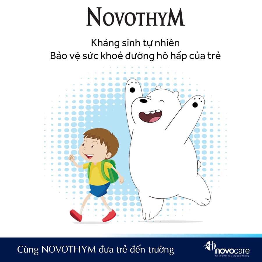 Ống Uống NovothyM Forte. Giảm v iêm đường hô hấp,Viêm Đau Rát Họng,Tăng Đề Kháng Cho Bé