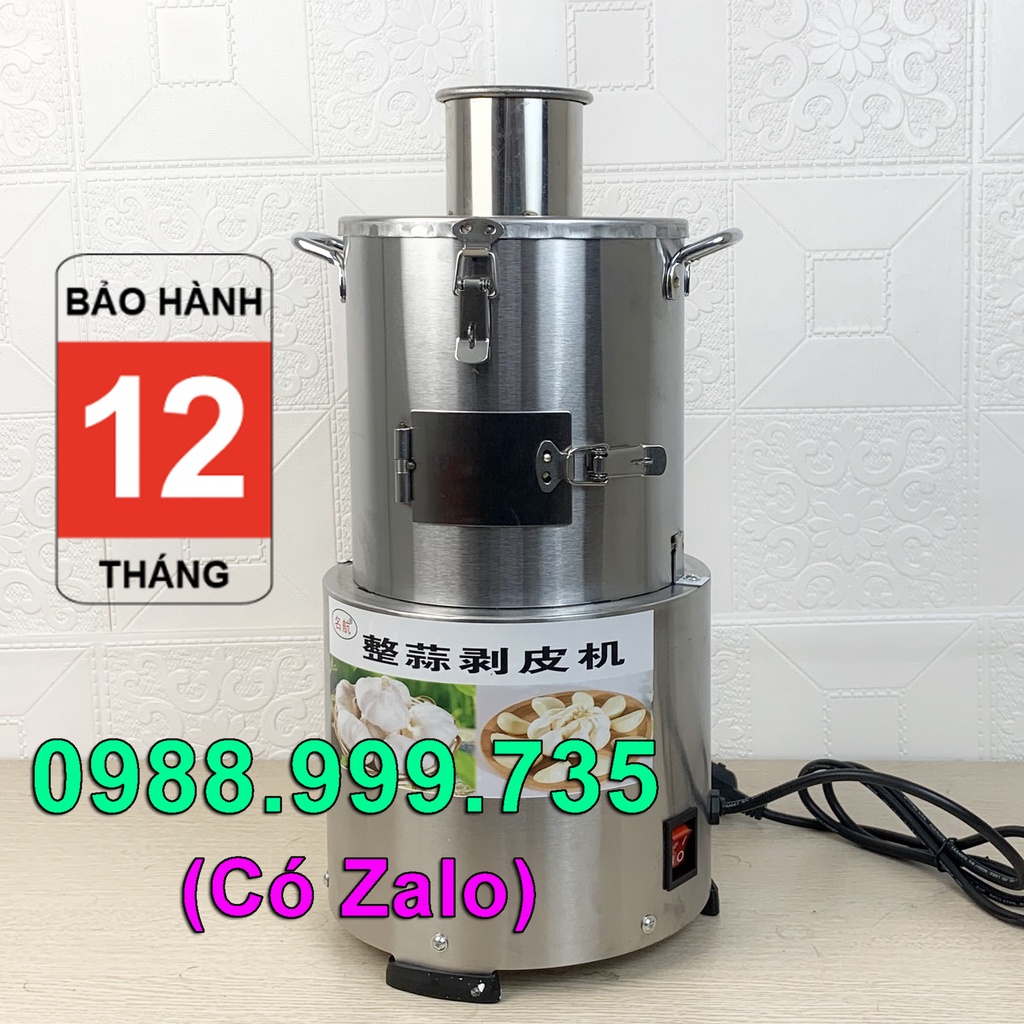 Máy lột vỏ tỏi khô nguyên củ siêu sạch thiết kế Inox bền đẹp, dễ dàng vệ sinh và sử dụng