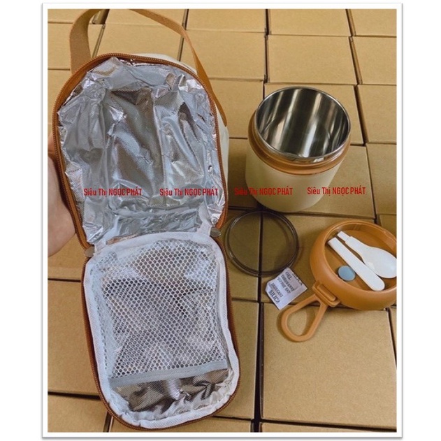 𝗨̉ 𝗰𝗵𝗮́𝗼 𝗴𝗶𝘂̛̃ 𝗻𝗵𝗶𝗲̣̂𝘁 𝗗𝗘𝗔𝗥 𝗟𝗜𝗧𝗧𝗟𝗘 𝗕𝗘𝗔𝗥+ Muỗng + Túi giữ nhiệt