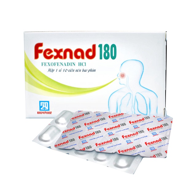 FEXNAD 180 - giảm ho , hắt hơi và dị ứng da theo mùa