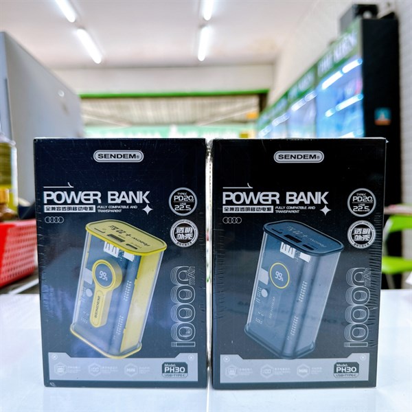 Sạc dự phòng Sendem PH30 10.000mAh ( PD20w ) hàng như hình.
