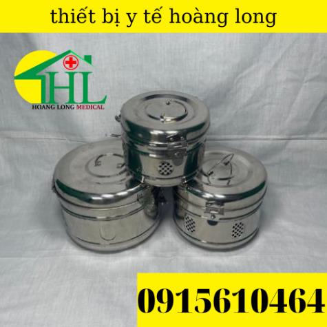 Hộp hấp dụng cụ, hộp hấp y tế, hộp hấp tiệt trùng, hộp hấp inox các size