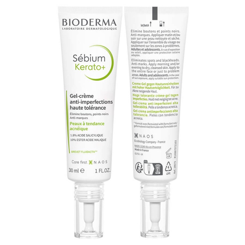 Kem dưỡng giảm mụn Bioderma Sebium Kerato+ Gel-cream 30ml