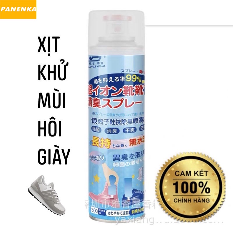 Chai Xịt Khử Mùi Giày Dép NaNo Bạc, Xịt Khử Mùi Hôi Chân, Bình xịt thơm giày