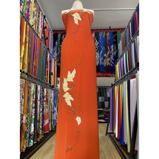 Vải áo dài tăm kết