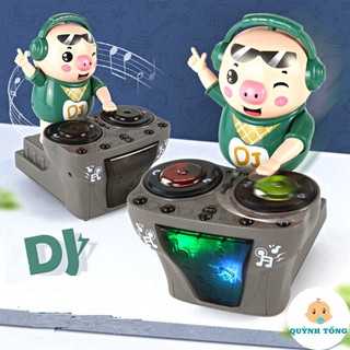 Đồ chơi heo DJ có nhạc cho bé- Lợn nhảy lắc lư có nhạc, đèn vui nhộn- đồ chơi phát nhạc