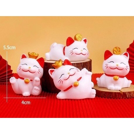 Bộ 4 mèo thần tài mới