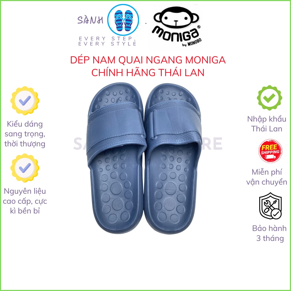 Dép nam quai ngang đế xuồng Thái Lan siêu dày, êm ái, phù hợp mang đi công trình, đi cày,bảo vệ bàn chân,size 41 đến 44