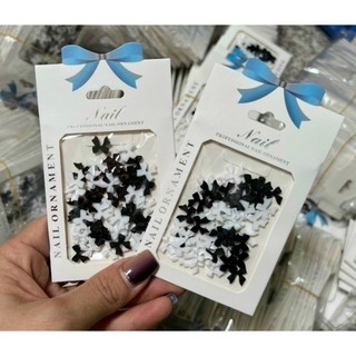 Set nơ trang trí đính móng, Charm nơ nail
