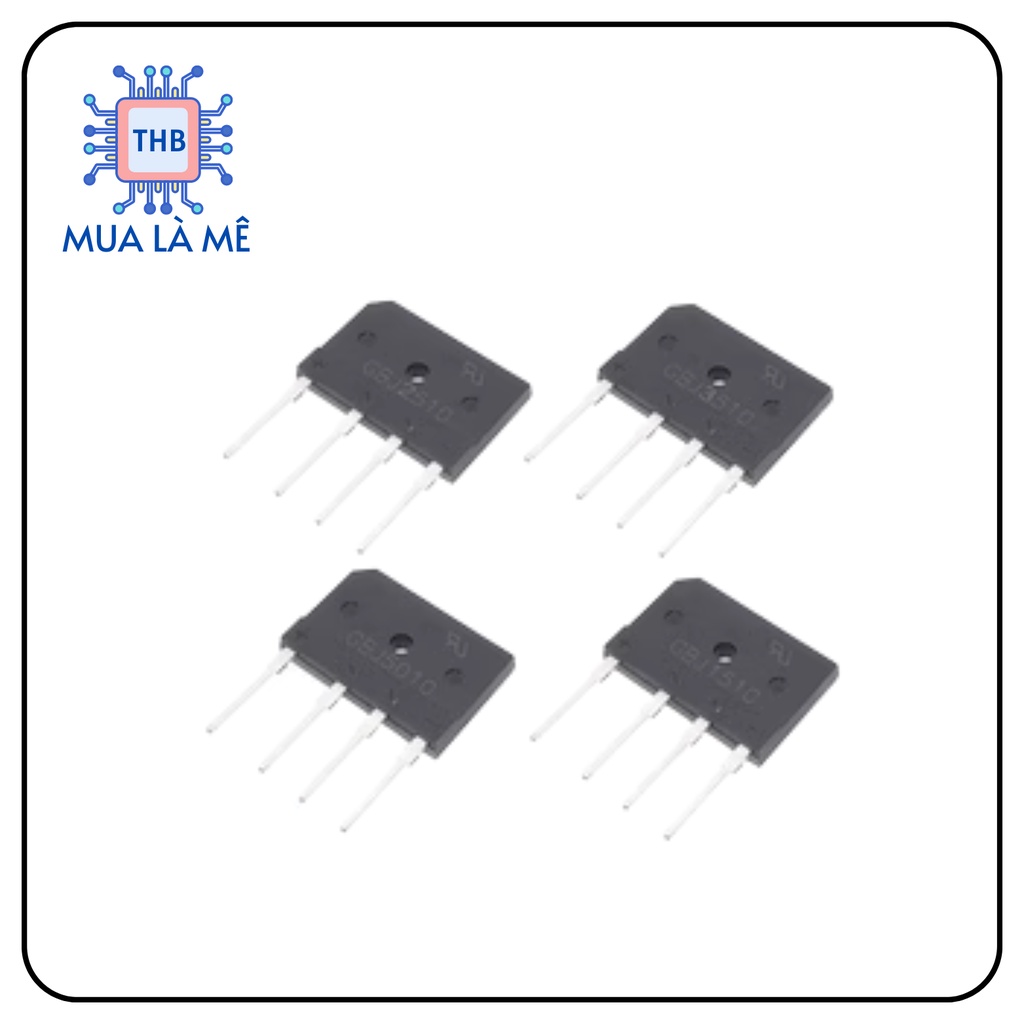 Cầu Diode GBJ5010 50A - 1000V DIP-4 mới