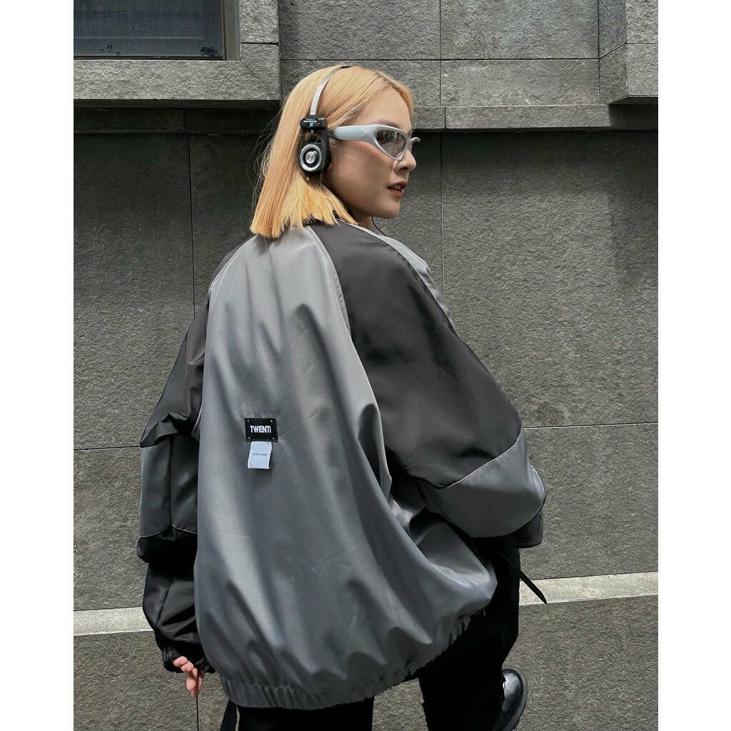 Áo khoác dù Nam Nữ Unisex cổ bẻ logo Tweenti xịn sò cá tính MCBLkhoac232