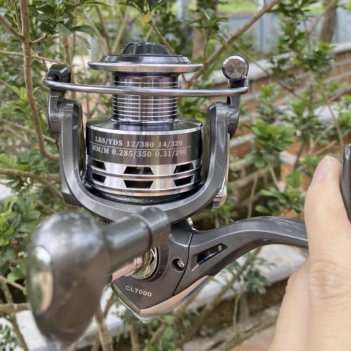 Máy câu cá Daiwa CL. Máy câu kim loại. Máy câu lure dùng cho cần câu máy đứng. Đồ Câu Hoàng Nam