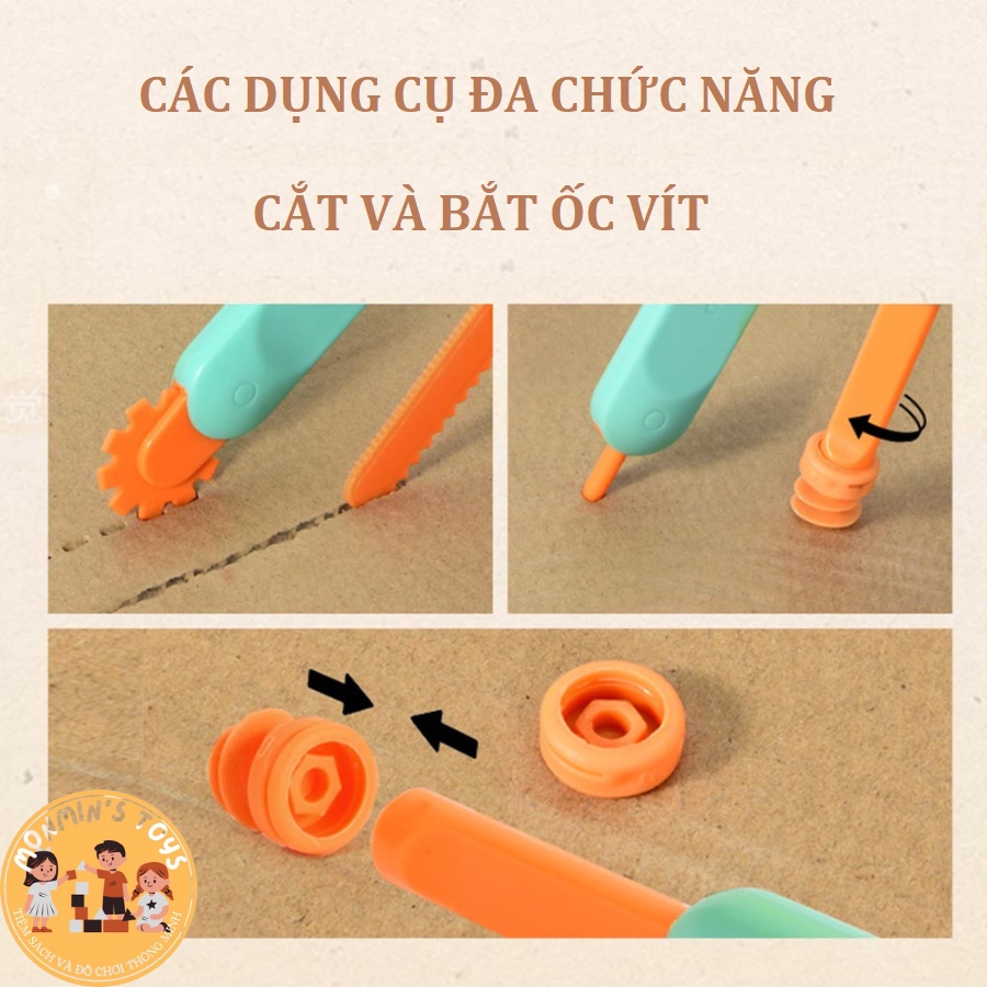 Bộ Đồ Chơi Dụng Cụ Làm Mô Hình Bằng Bìa Carton Mideer_Công Cụ Sáng Tạo Bìa Carton