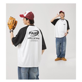 Áo phông raglan oversize nam nữ fair, áo thun unisex basic ks1755