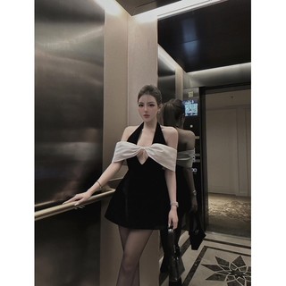 ĐẦM ĐEN 2 DÂY NƠ TRẮNG