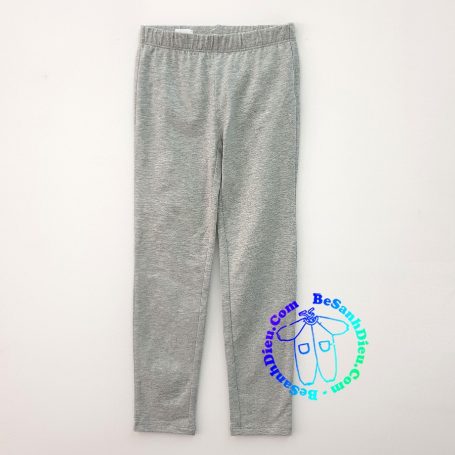 Quần thun ôm - legging cho bé gái hàng VNXK màu xám trắng