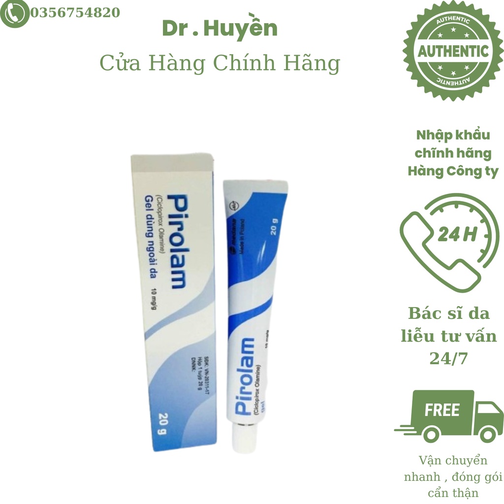 Gel Pirolam 20g - Xanh Dương