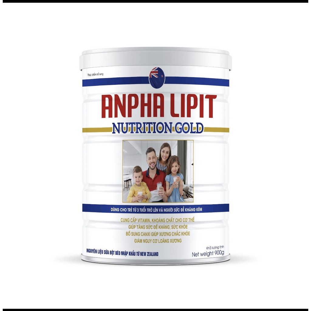 Sữa non Alpha Lipid Nutrition Gold 900g tăng cường hệ miễn dịch, bổ sung canxi, vitamin - Chính hãng