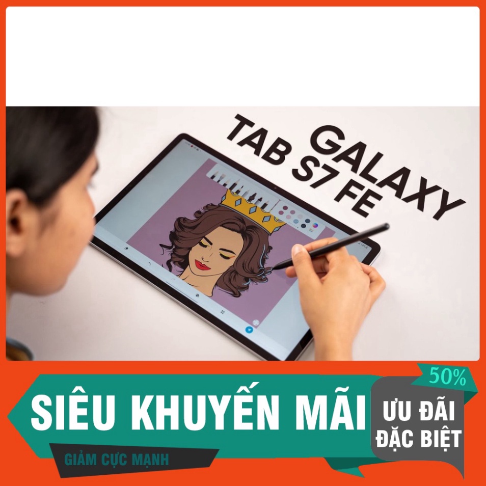 Máy tính bảng Samsung Galaxy Tab S7 FE Wifi (4GB/64GB) - Hàng Chính Hãng, Nguyên seal