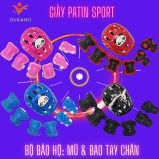 Bảo hộ trượt patin, trượt ván có mũ bảo hiểm dành cho trẻ em