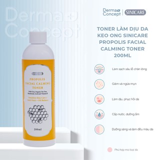 Toner làm dịu da keo ong Sinicare Propolis Facial Calming Toner 200ml