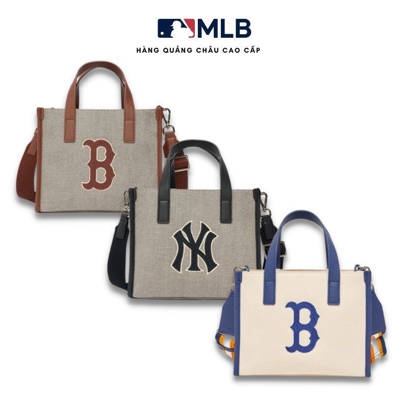 [ Hàng chuẩn 1:1 ] Túi MLB Basic Big Logo Canvas Small Tote Bag 3AORS062N-43BRD