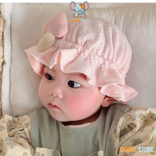 Mũ Xô Hình Nấm Viền Cực Xinh Mềm Mại Thoáng Mát Cho Bé Doomi Store - SP520