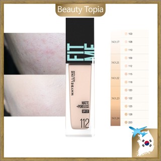 Maybelline kem nền fit me matte poreless spf22 foundation 30ml