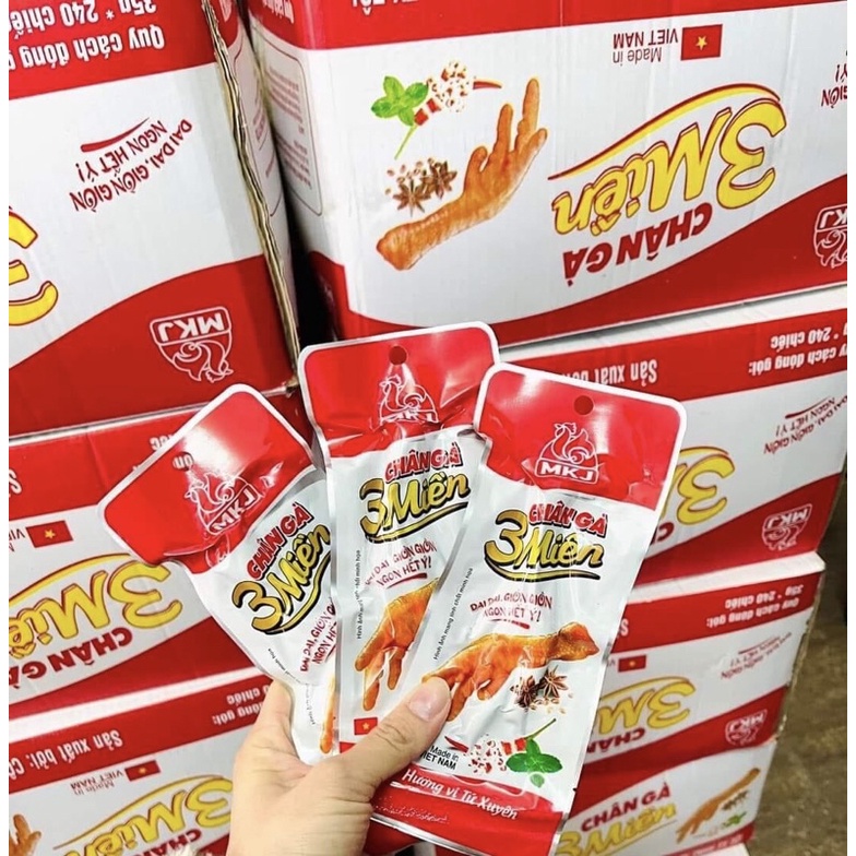 combo 50 chiếc chân gà 3 miền đỏ