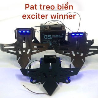Pat treo biển, pas biển gập có đèn gắn ex 150-155 winner 150 winner x