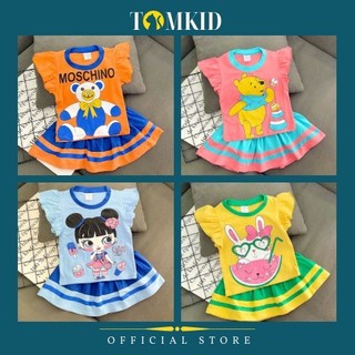 Đồ bộ cho bé gái, set chân váy rời có quần trong cotton bé gái 9-23Kg TomKids