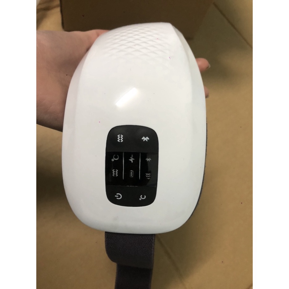 Máy massage mắt túi khí thông minh HY-01, máy mát xa mắt TÚI KHÍ-NHIỆT-RUNG-NHẠC-BLUETOOTH giảm quầng thâm