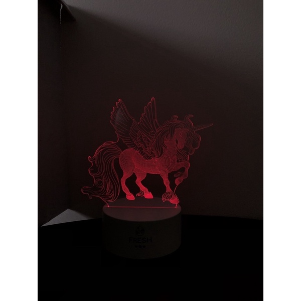 Đèn ngủ led 3D trang trí, quà tặng độc đáo, dễ thương