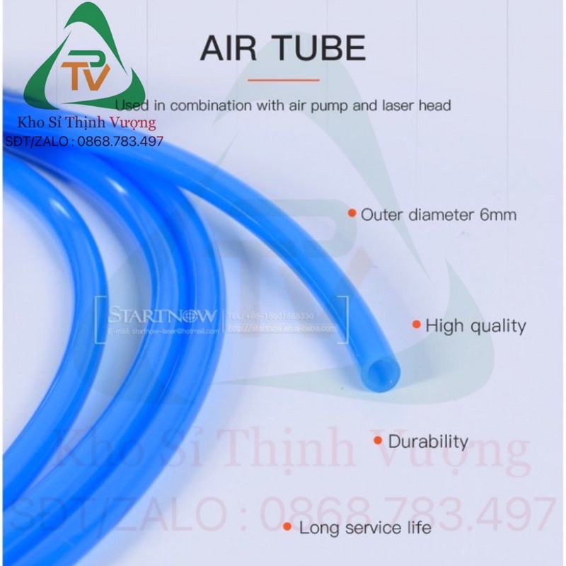 Dây hơi PU khí nén Đài Loan bán theo mét giá sỉ