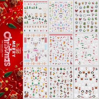 sticker dán móng noel 1