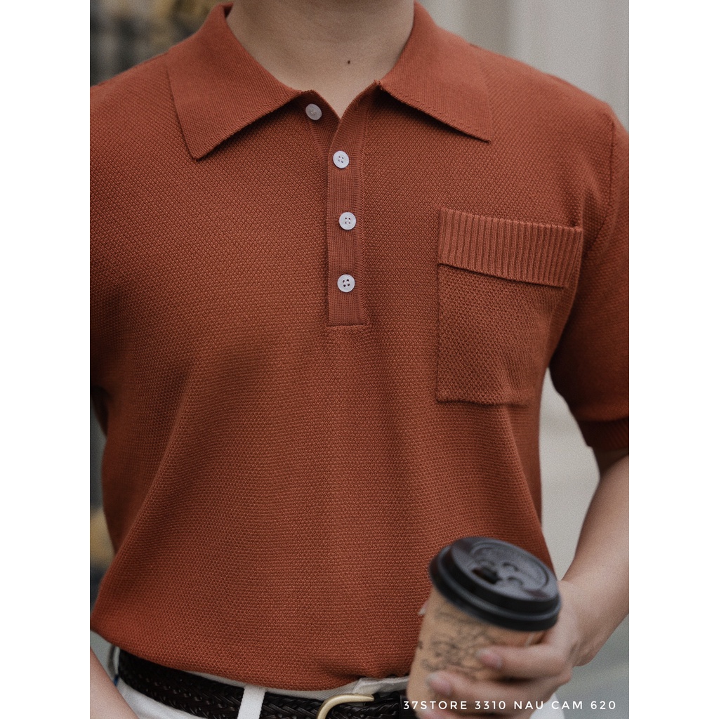 Áo Polo Nam Dáng Regular Fit, Chất Liệu Knit Mềm Mịn, Thoáng Mát, Thấm Hút Tốt AP035