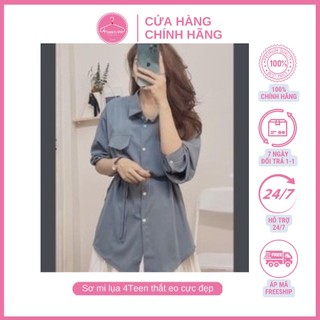Sơ mi lụa 4Teen thắt eo cực đẹp