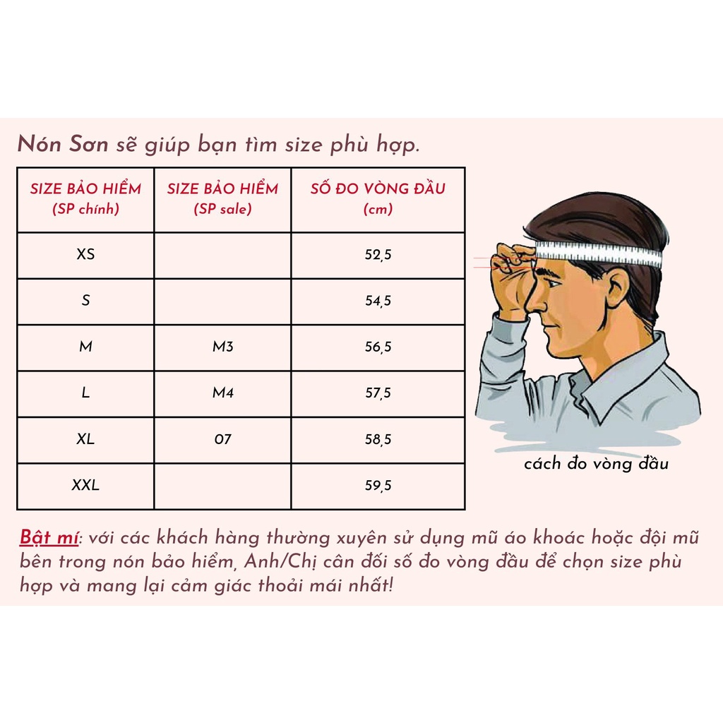 Mũ bảo hiểm trơn phiên bản mới NÓN SƠN chính hãng TN-ĐN052