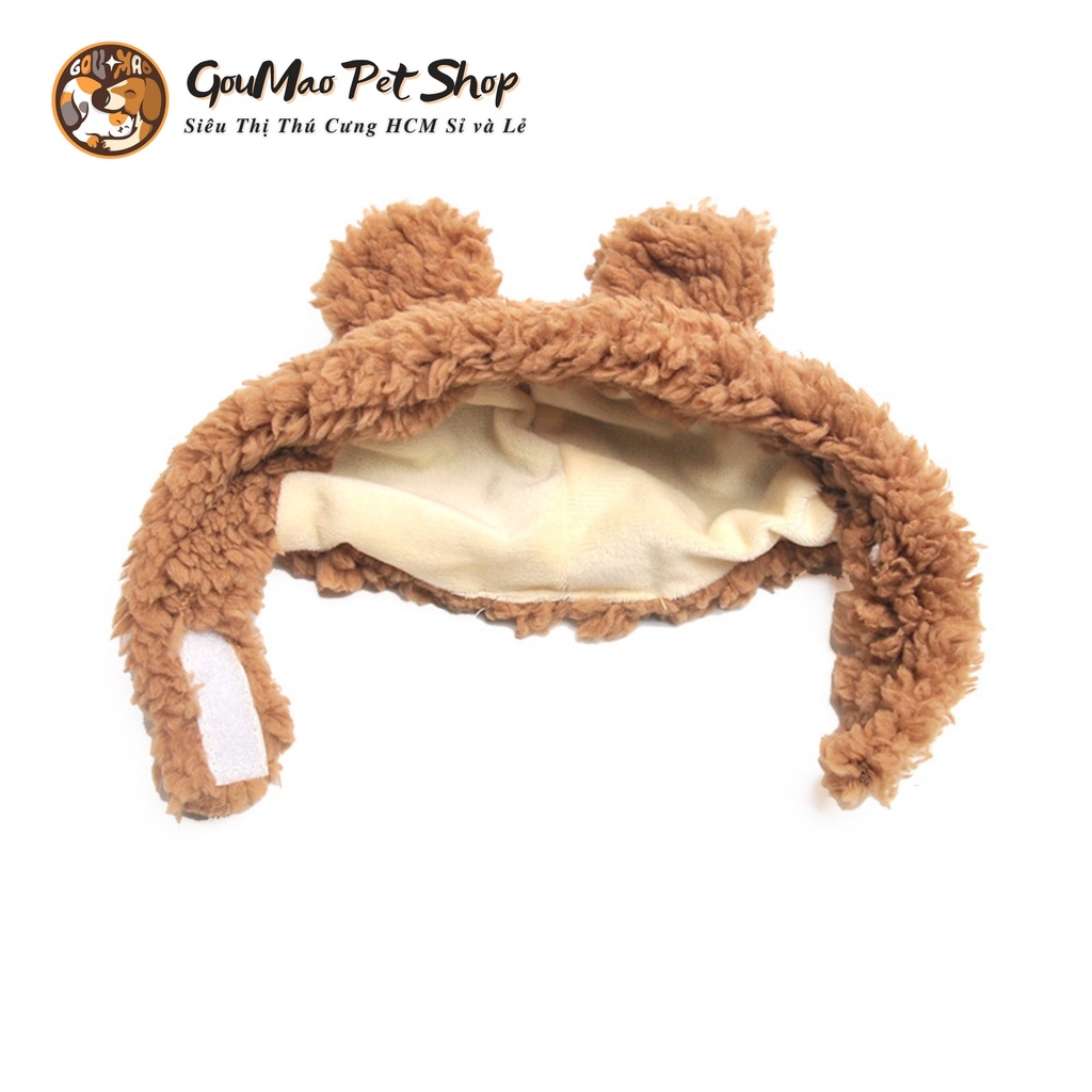 Nón gấu kute dành cho chó mèo - Goumao pet