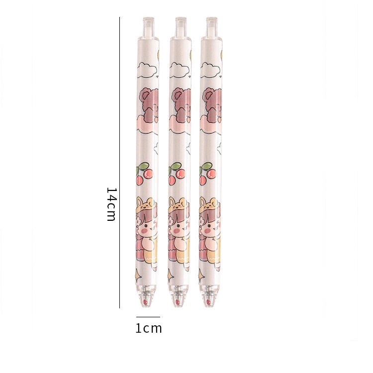 Enjoymore Bút Bi Cute Cô Gái Xinh Xắn 0.5mm Mực Gel Dễ Thương Màu Viết Bi Nước Muji Trái Cây