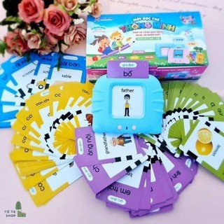 Máy Đọc Thẻ Flashcard song ngữ Tiếng Anh-Việt 224 từ vựng cho bé