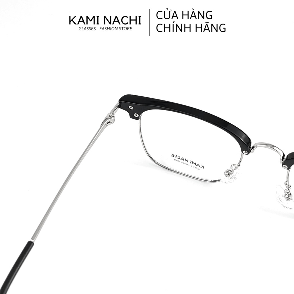 Gọng kính Xuân Hè mới KAMI NACHI Tr2173, chất liệu nhựa phối kim loại