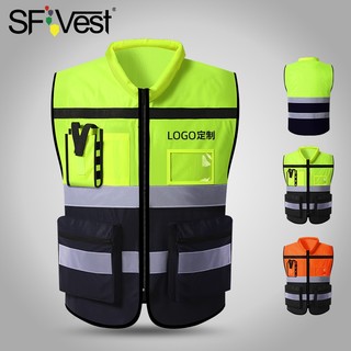 Giao hàng cùng ngày = áo vest phản quang tiêu chuẩn cho xây dựng sa